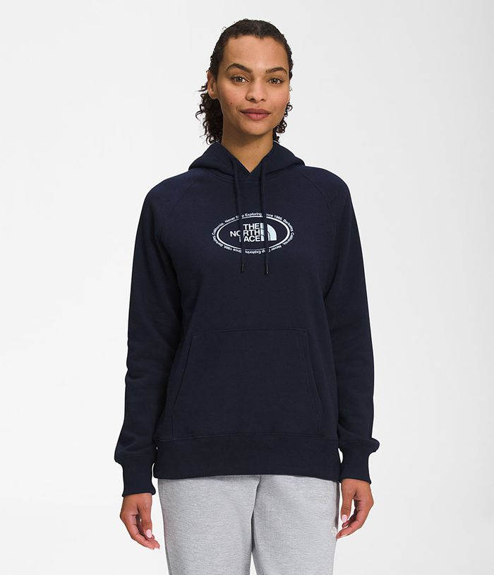 Sudadera Con Capucha The North Face Mujer Azul Marino Novelty Graphic 05461WDYJ